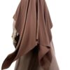 Khimar Double Moka x Abaya Saoudienne Taupe Nude By Oummi Abi Moi