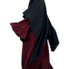Khimar Double Noir x Abaya Caly Bordeaux By Oummi Abi Moi