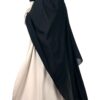 Maxi Hijab XXL Noir x Abaya Bubble WhoolPeach Greige x Gants Tactiles Sans Fleur Noir by Oummi Abi Moi