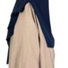 Maxi-Khimar-Beige-x-Niqab-3-Voiles-Classique-90cm-Bleu-Nuit-By-Oummi-Abi-Moi