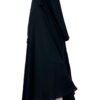 Niqab-a-Clips-130-Sans-Casquette-x-Abaya-Bubble-WhoolPeach-Greige-x-Gants-Tactiles-Sans-Fleur-Noir-by-Oummi-Abi-Moi