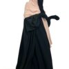 Set Majdouline Black x Maxi Hijab XXL Beige Nude By Oummi Abi Moi