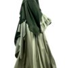 Abaya Caly Olive x Maxi Khimar Classique Olive x Niqab Classique 150 Kaki by Oummi Abi Moi