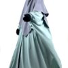 Cape Bleu Gris x Maxi Khimar Classique Gris Lilas by Oummi Abi Moi