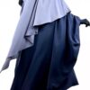 Maxi Khimar Classique Gris Mauve x Kimocape Bleu Nuit by Oummi Abi Moi