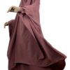 Jilbab 2 Pièces Taupe Rosé by Oummi Abi Moi