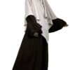 Maxi Khimar Classique Greige x Abaya Caly Manches Évasées Caly Face Whool Peach by Oummi Abi Moi