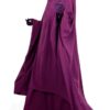 Jilbab 2 Pièces Aubergine By Oummi Abi Moi