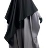 Maxi Khimar Classique Noir x Abaya Saoudienne Caviary Gris By Oummi Abi Moi