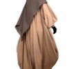 Abaya Bubble Beige Nude x Maxi Hijab XXL Taupe by Oummi Abi Moi