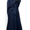 Abaya Manches Bouffantes Bleu Nuit x Khimar Double Bleu Nuit by Oummi Abi Moi