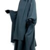 Jilbab 2 Pièces Gris Foncé by Oummi Abi Moi