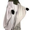 Kimocape Greige x Maxi Hijab XXL Kaki x Half Niqab Kaki by Oummi Abi Moi