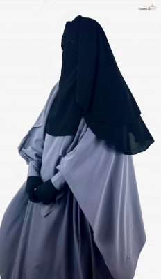 Niqab-Casquette-Pull-Down-3-voiles-x-Khimar-Double-Gris-Lilas-X-Abaya-Bubble-Gris-Lilas-by-Oummi-Abi-Moi-