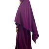 Khimar Mini Aubergine x Abaya Mini Aubergine by Oummi Abi Moi