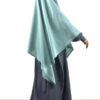 Khimar Mini Bleu Gris x Abaya Mini Gris Mauve by Oummi Abi Moi