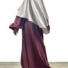 Khimar Mini Greige x Abaya Mini Caly Bois de Rose by Oummi Abi Moi
