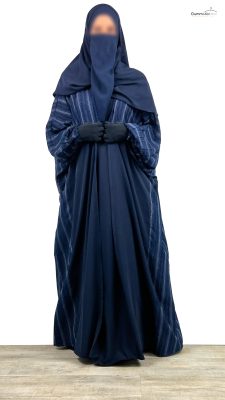 Set Majdouline Event Bleu x Maxi Hijab XXL Bleu By Oummi Abi Moi