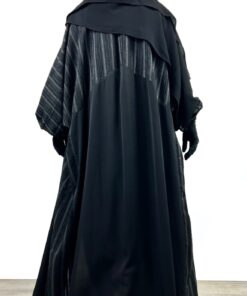 Set Majdouline Event Noir x Maxi Hijab XXL Noir By Oummi Abi Moi