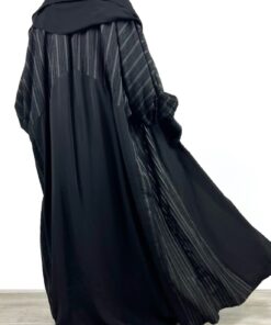Set Majdouline Event Noir x Maxi Hijab XXL Noir By Oummi Abi Moi