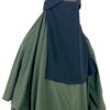 Niqab Saoudi Casquette Noir x Abaya Manches Bouffantes Kaki x Maxi Khimar Classique Kaki by Oummi Abi Moi