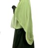 Maxi Hijab XXL Olive Gold x Abaya Saoudienne Kaki by Oummi Abi Moi