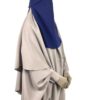 Niqab Saoudi Casquette Bleu Marine x Abaya Saoudienne Taupe Nude x Maxi Khimar Classique Taupe Nude by Oummi Abi Moi