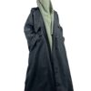 Trench-Coat-Impermeable-Noir-x-Maxi-Khimar-Olive-by-Oummi-Abi-Moi-Galerie