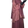 Chemise-Anisley-Taupe-Rose-x-Maxi-Khimar-Classique-Bois-de-Rose-x-Jupe-Portefeuille-Bois-de-Rose-by-Oummi-Abi-Moi