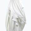 Khimar 3 Voiles Blanc Mariage Caviary Premium by Oummi Abi Moi