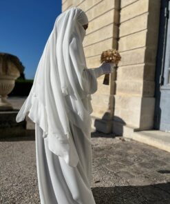 Khimar 3 voiles Blanc