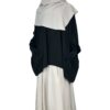 Tunique Anisley Noir x Jupe Portefeuille Greige x Khimar 140 Greige by Oummi Abi Moi