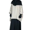 Tunique Anisley Greige x Sous Abaya Noir x Maxi Hijab XXL Noir by Oummi Abi Moi