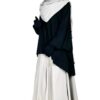 Chemise Anisley Noir x Jupe Portefeuille Greige x Maxi Hijab XXL Greige by Oummi Abi Moi