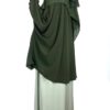 Chemise Anisley Kaki x Sous Abaya Olive x Maxi Hijab XXL Kaki by Oummi Abi Moi