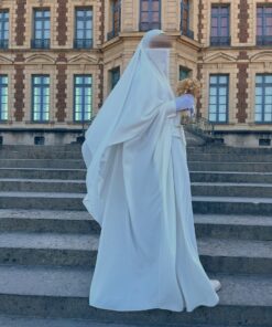 Abaya Saoudienne Mariage Blanche Caviary