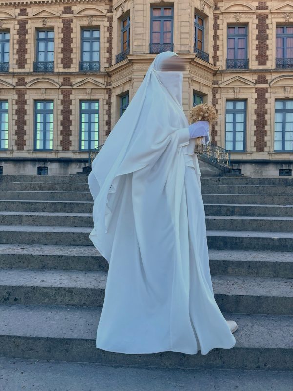 Abaya Saoudienne Mariage Blanche Caviary