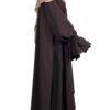 Tunique Assouan Premium Chocolat x Sous Abaya Chocolat x Maxi Hijab XXL Camel Clair by Oummi Abi Moi