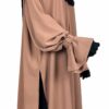 Tunique Assouan Premium Camel x Jupe Noire x Maxi Hijab XXL Noir by Oummi Abi Moi