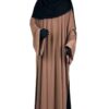 Tunique Assouan Premium Camel x Jupe Noire x Maxi Hijab XXL Noir by Oummi Abi Moi