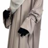 Tunique Assouan Premium Taupe Nude x Jupe Greige x Maxi Khimar 140 Greige by Oummi Abi Moi