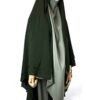 Cape Melissa Mousseline Premium Kaki x Maxi Khimar Classique Olive by Oummi Abi Moi