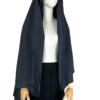 Cape Melissa Mousseline Premium Gris Foncé x Jupe Porte Feuille Noire by Oummi Abi Moi