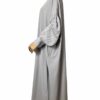 Abaya Manches Bouffantes WhoolPeach Premium Greige by Oummi Abi Moi