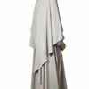 Maxi Khimar Classique WhoolPeach Premium Greige by Oummi Abi Moi