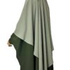 Maxi Khimar Caviary Prestige Olive x Abaya Saoudienne Caviary Prestige Kaki by Oummi Abi Moi
