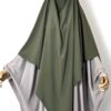 Maxi Khimar Caviary Prestige Olive x Abaya Saoudienne Caviary Prestige Greige by Oummi Abi Moi