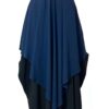 Maxi Khimar Caviary Prestige Bleu Nuit x Abaya Saoudienne Caviary Prestige Noire by Oummi Abi Moi