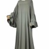 Abaya-Manches-Evasees-Caly-Whool-Peach-Premium-Olive-by-Oummi-Abi-Moi-scaled