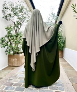 Abaya Saoudienne Caviary Prestige Kaki ok